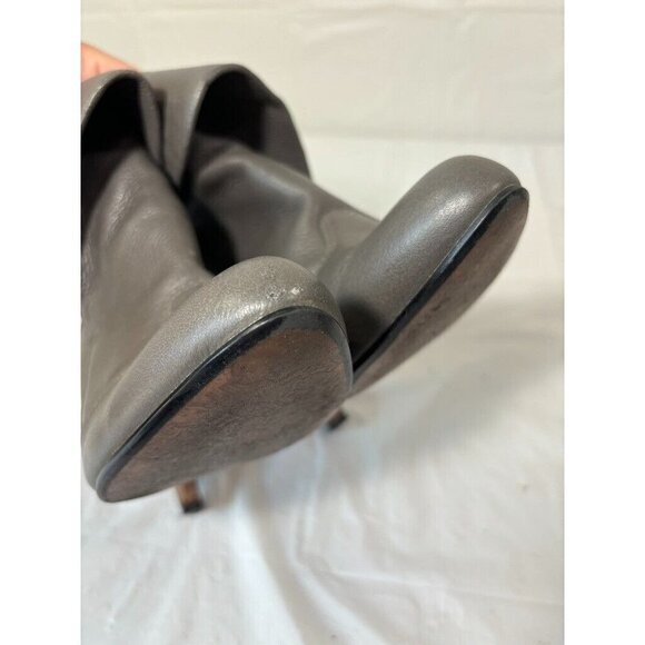 Report Boston Grey Leather Boots Size 8.5 US - Picture 10 of 13